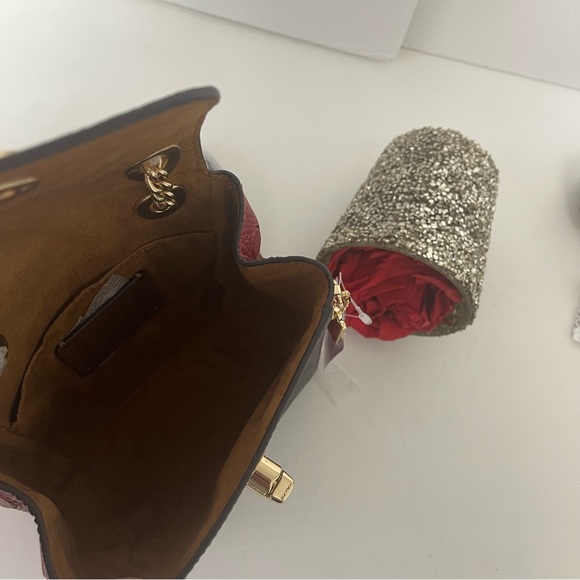 Coach Convertible Mini Backpack In Signature Canvas -Brown, Red & Gold - Reemoly - Picture 12 of 16